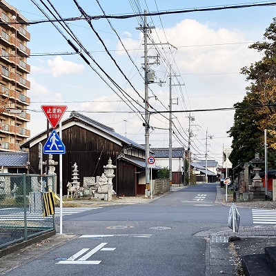 東海道手原村すずめ茶屋跡から六地蔵一里塚跡への行き方