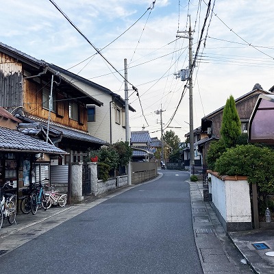 東海道手原村すずめ茶屋跡から六地蔵一里塚跡への行き方