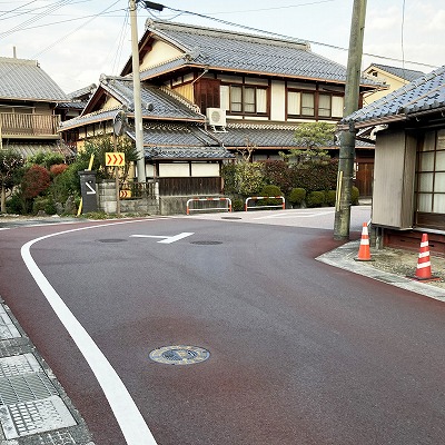 六地蔵一里塚跡から石部宿西縄手への行き方