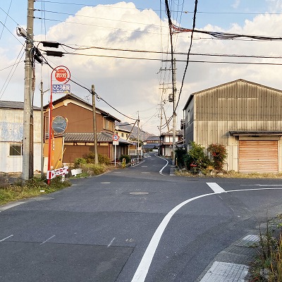 六地蔵一里塚跡から石部宿西縄手への行き方